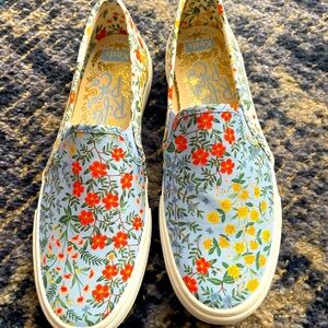 Keds Women’s shoes-Spring has sprung! Never worn. Design by Rifle Paper Co.